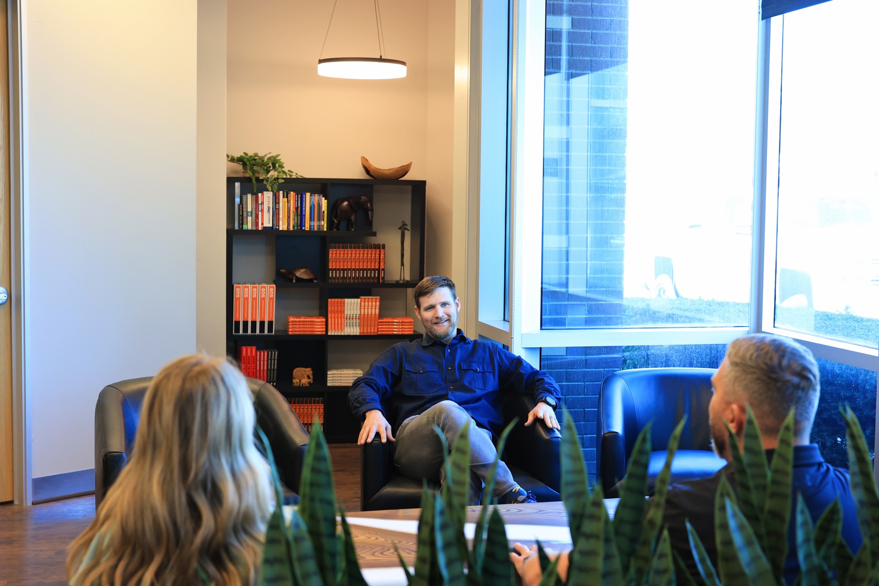 Ben Johnson facilitating a leadership conversation